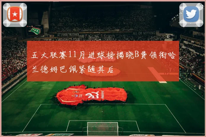 五大联赛11月进球榜揭晓B费领衔哈兰德姆巴佩紧随其后